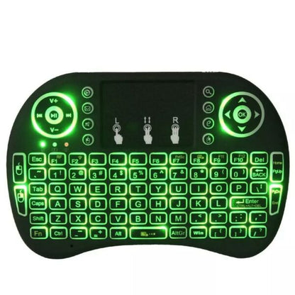 Rechargeable Mini Wireless Keyboard LED Backlit Air Mouse