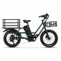 20-Inch Fat Tyre Electric Cargo Delivery Bike with 500W Motor, 48V 13Ah Battery