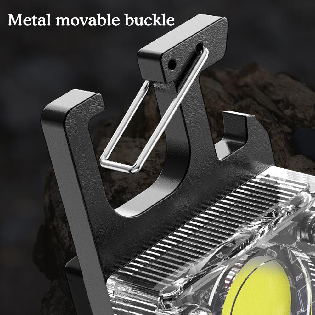 Solar Powered Keychain Light With Carabiner
