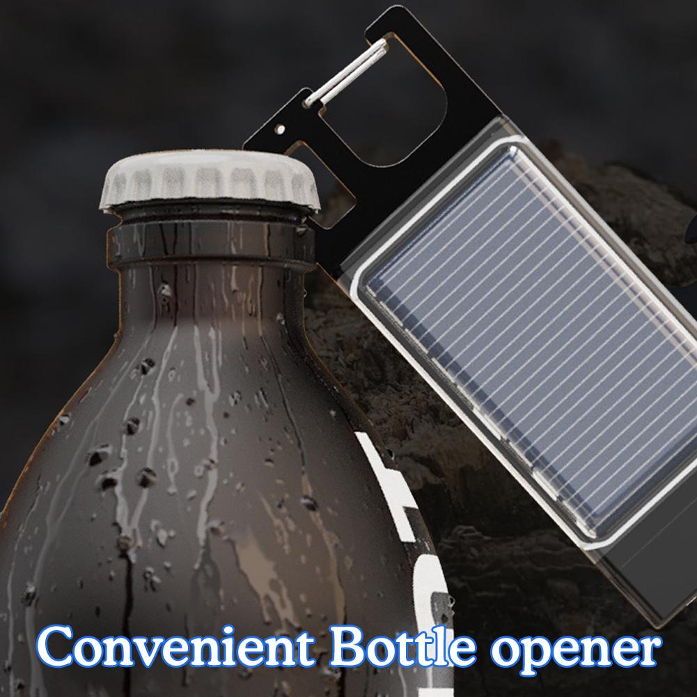 Solar Powered Keychain Light With Carabiner