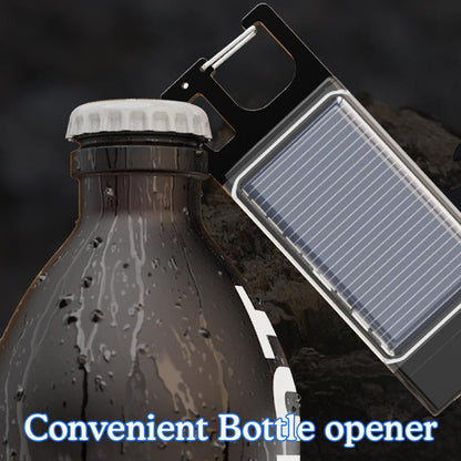 Solar Powered Keychain Light With Carabiner