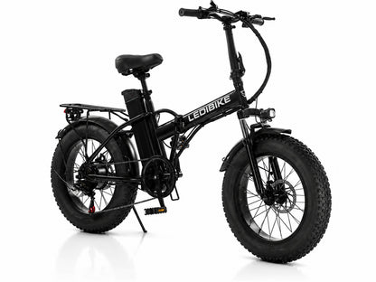 20-Inch 8" Fat Tyre Folding Electric Bike with 500W Motor, 48V 13Ah Battery