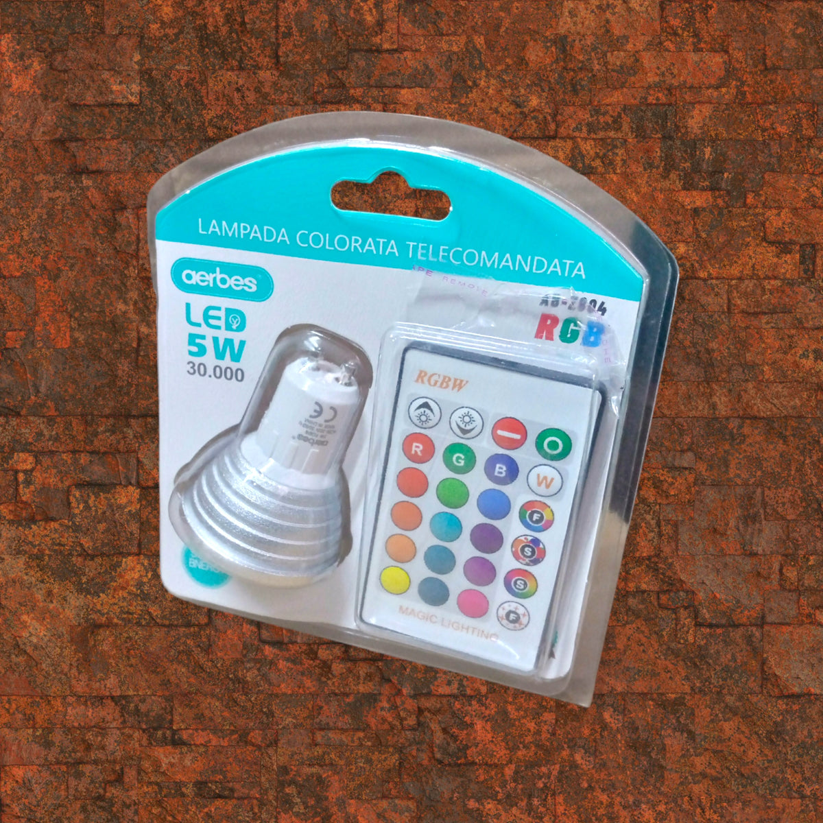 5W GU10 RGB LED Downlight Bulb With Remote Control