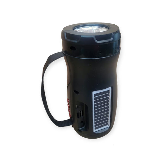 Rechargeable Solar Flashlight With Wireless Speaker