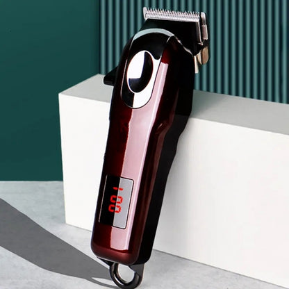 Rechargeable Hair Trimmer With LCD Display