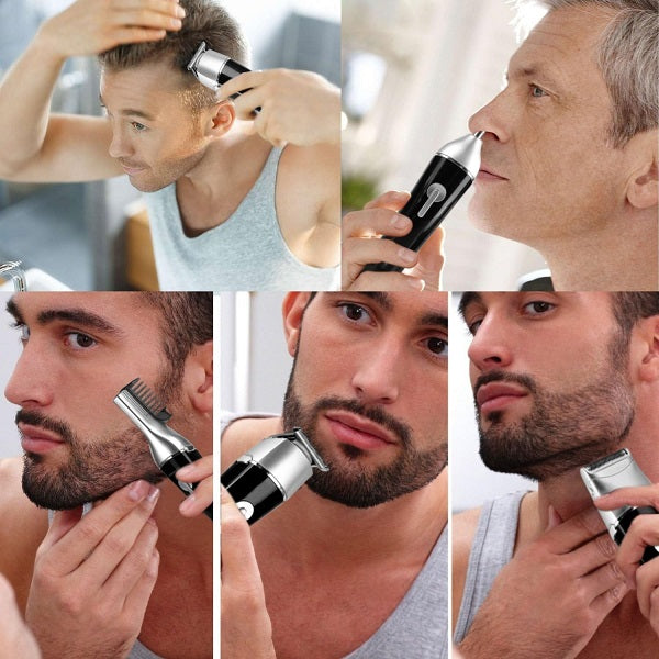 Rechargeable 5 in 1 Barber Clippers Grooming Set