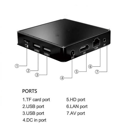 Dual System 10K Ultra HD TV Box Gaming Console with Built in Chrome Cast