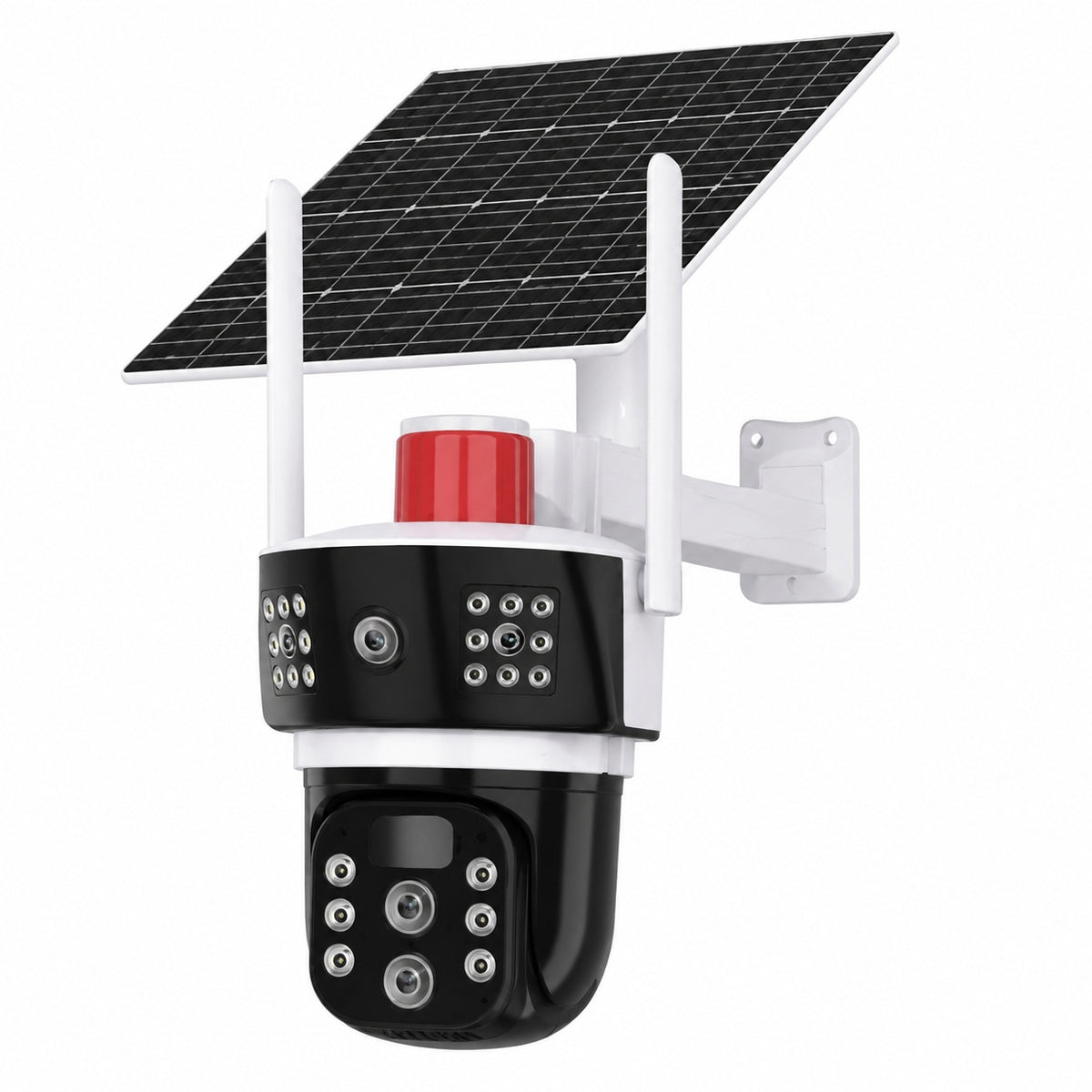 4K WiFi Wireless Smart Solar PTZ Security Camera with Solar Panel, 10X Zoom, Night Vision, Motion Detection, Two-Way Audio & SD Card Support