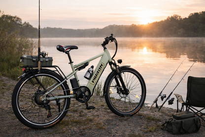48V 250W Electric Commuter Bike (Lime Green) – 48V 8Ah Lithium Battery, 26” Wheels, Rear Rack & Disc Brakes