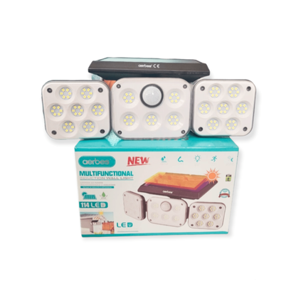 3 Heads Solar Powered Multifunctional Wall Light