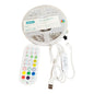 5M USB Ribbon 5050 RGB LED Strip Light With Remote Control