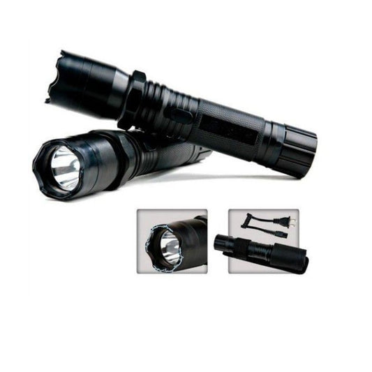 Police Type Self-Defensive LED Torch + Stun Gun