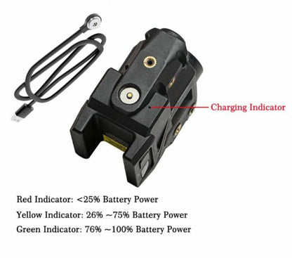 Tactical High Lumen 500lm LED Flashlight And Laser Sight Combo