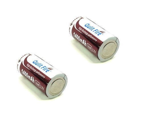 Qulit Fire 16340 3.7V 1400mAh Battery – A Pair