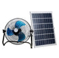 12 Inch Rechargeable Solar Fan 10W Solar Panel 12W 9V 3 Speed Oscillatiing