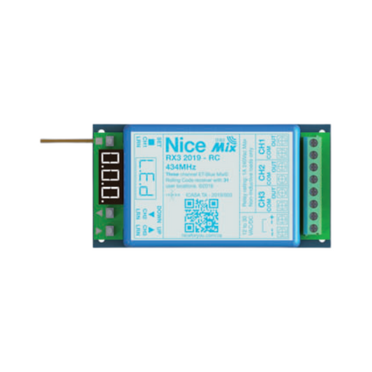 ET 3 CHANNEL RECEIVER ROLLING CODE 27 LOCATIONS 434MHZ