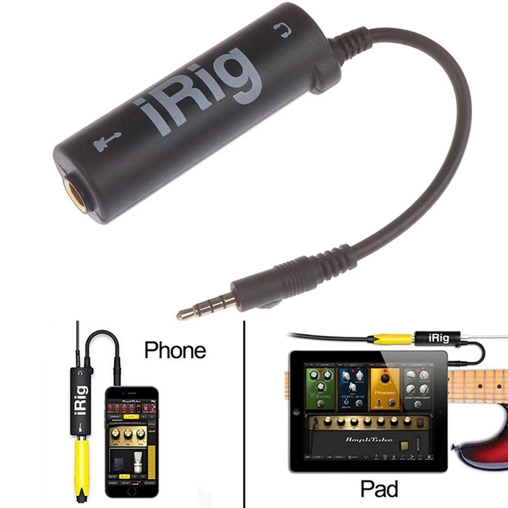Irig Guitar Interface Amplitube Connector To Your Phone
