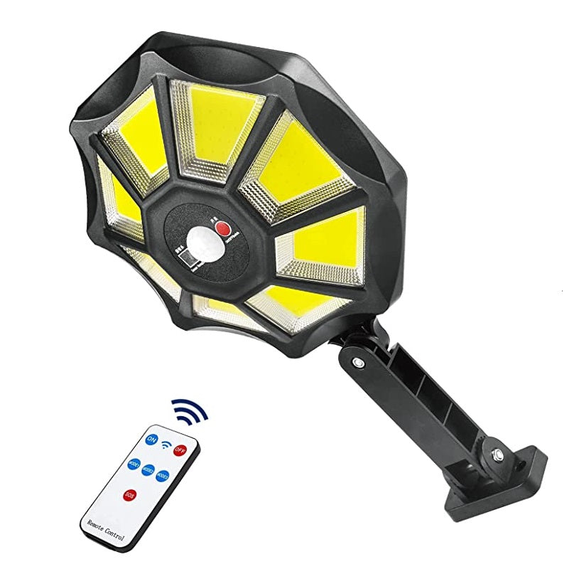 Solar Powered 168 COB Sensor Street Light