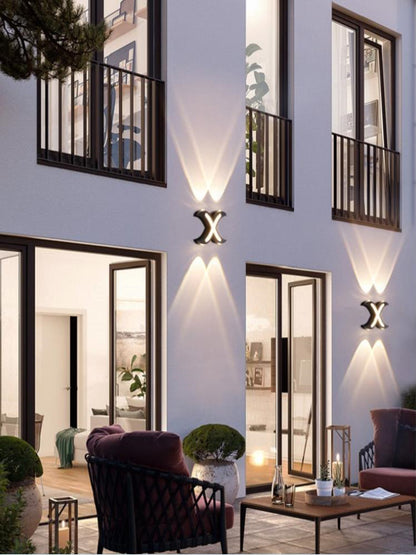 4 LED 7W X Shaped 3000K Wall Lamp