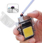 Rechargeable Mini Hook Flashlight With Lighter Clear Case + Type C Charger Cable