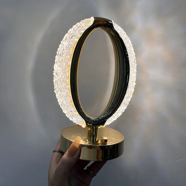 Heaven Gate Rechargeable 3 LED Crystal Table Lamp