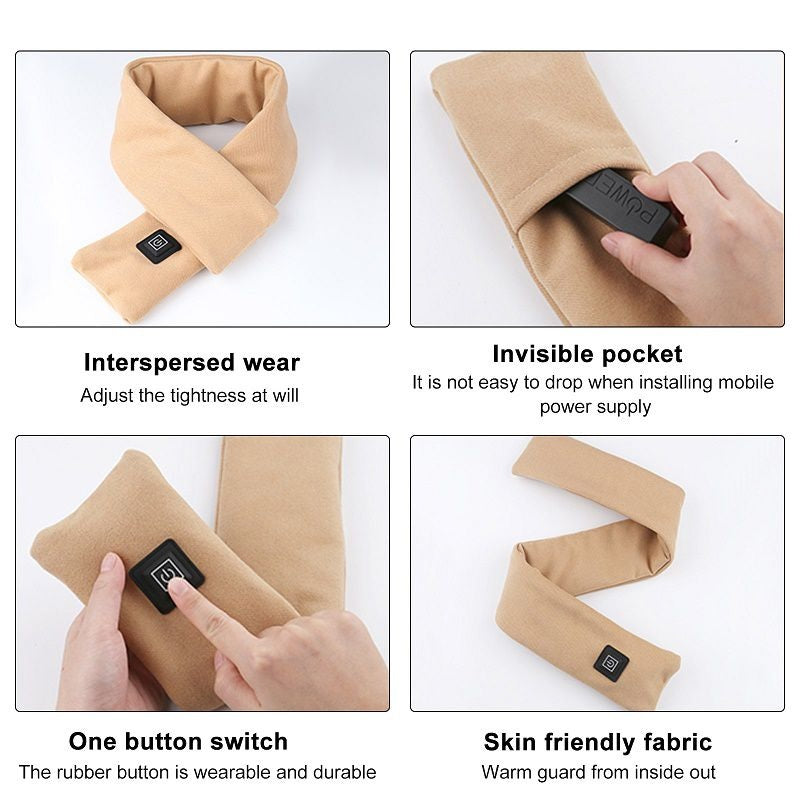 Unisex Smart Heating Scarf + Power bank