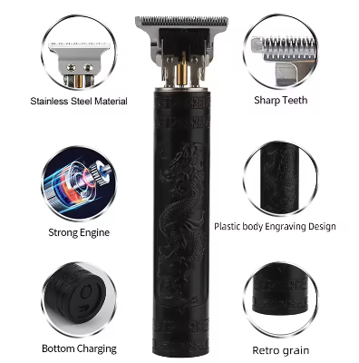 Black Dragon USB Rechargeable Electric Hair Trimmer