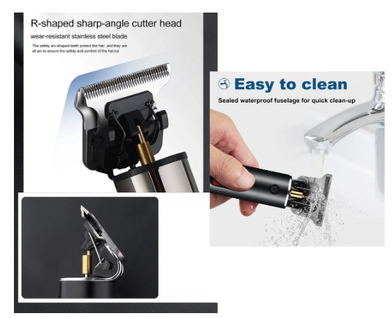Hair Clipper With LCD Screen