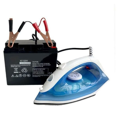 Steam Iron With Battery Leads