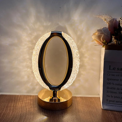 Heaven Gate Rechargeable 3 LED Crystal Table Lamp