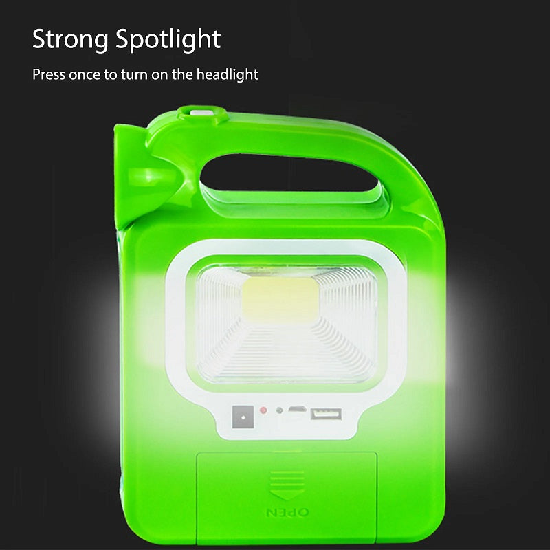 Green Petrol Can Design Solar Powered Emergency COB + LED Light