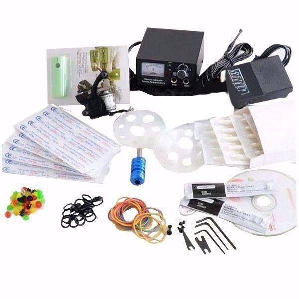Quality Tattoo Kit with 1 Tattoo Machine Grip & 7 Colours