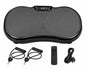 Full Body Vibration Plate Exercise Machine with Resistance Bands, Remote Control, Multi-Speed Settings & Non-Slip Platform – Black Home Fitness Trainer
