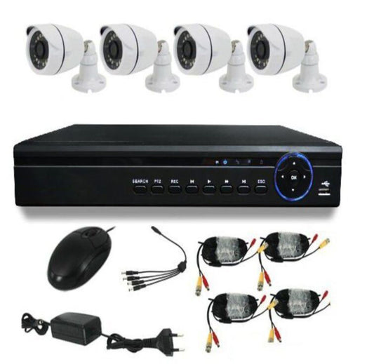 Andowl Full HD 4K Wireless Smart Camera - Waterproof 4 Channel CCTV Kit