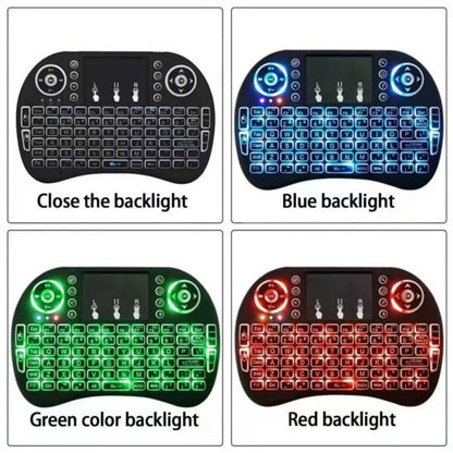 Rechargeable Mini Wireless Keyboard LED Backlit Air Mouse