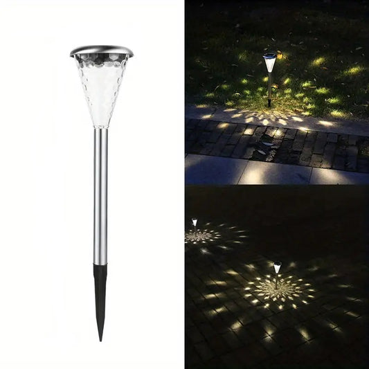 30W Solar Powered Spike Light 2pcs Warm White LED
