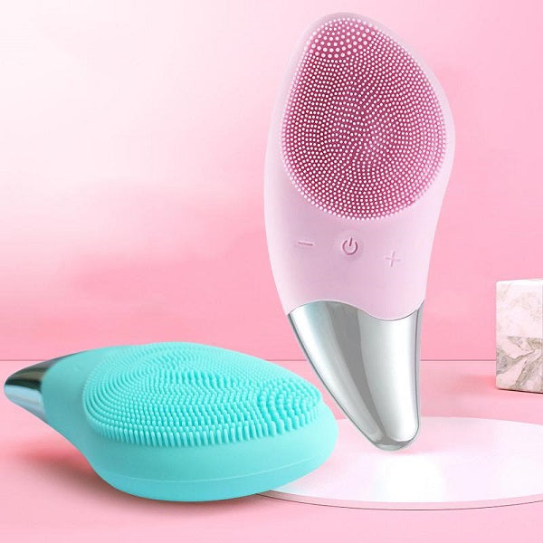 Electric, Waterproof Silicone Face Cleaning Brush