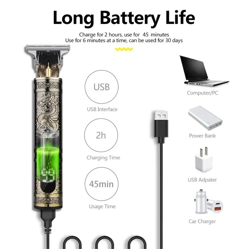 Rechargeable Hair Trimmer 1200Mah