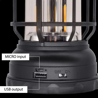 USB Rechargeable Emergency Camping Lantern With Bluetooth Speaker