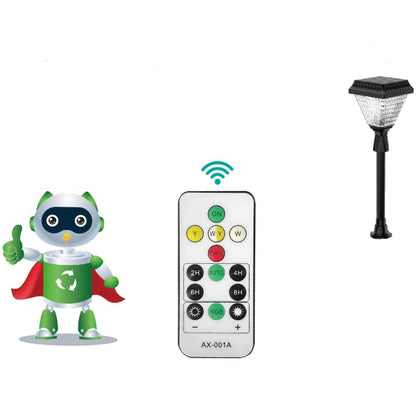 Solar Powered Garden Light RGB + White & Warm White With Remote Control