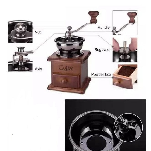 Manual Coffee Bean Grinder Kitchen Accessory