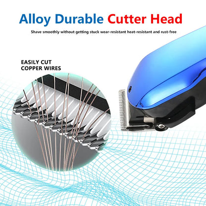 Professional Corded Royal Blue Hair Trimmer