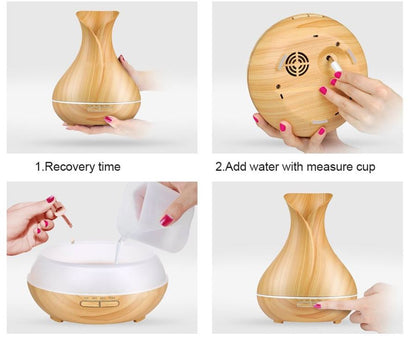 Night Light Humidifier With 7LED Light Mode
