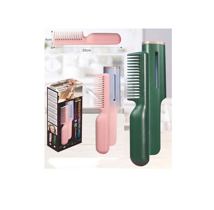 Rechargeable Portable Ceramic Heated Comb Iron