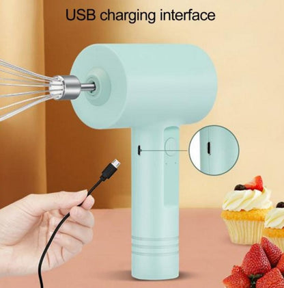 USB Port Rechargeable Handheld Mixer