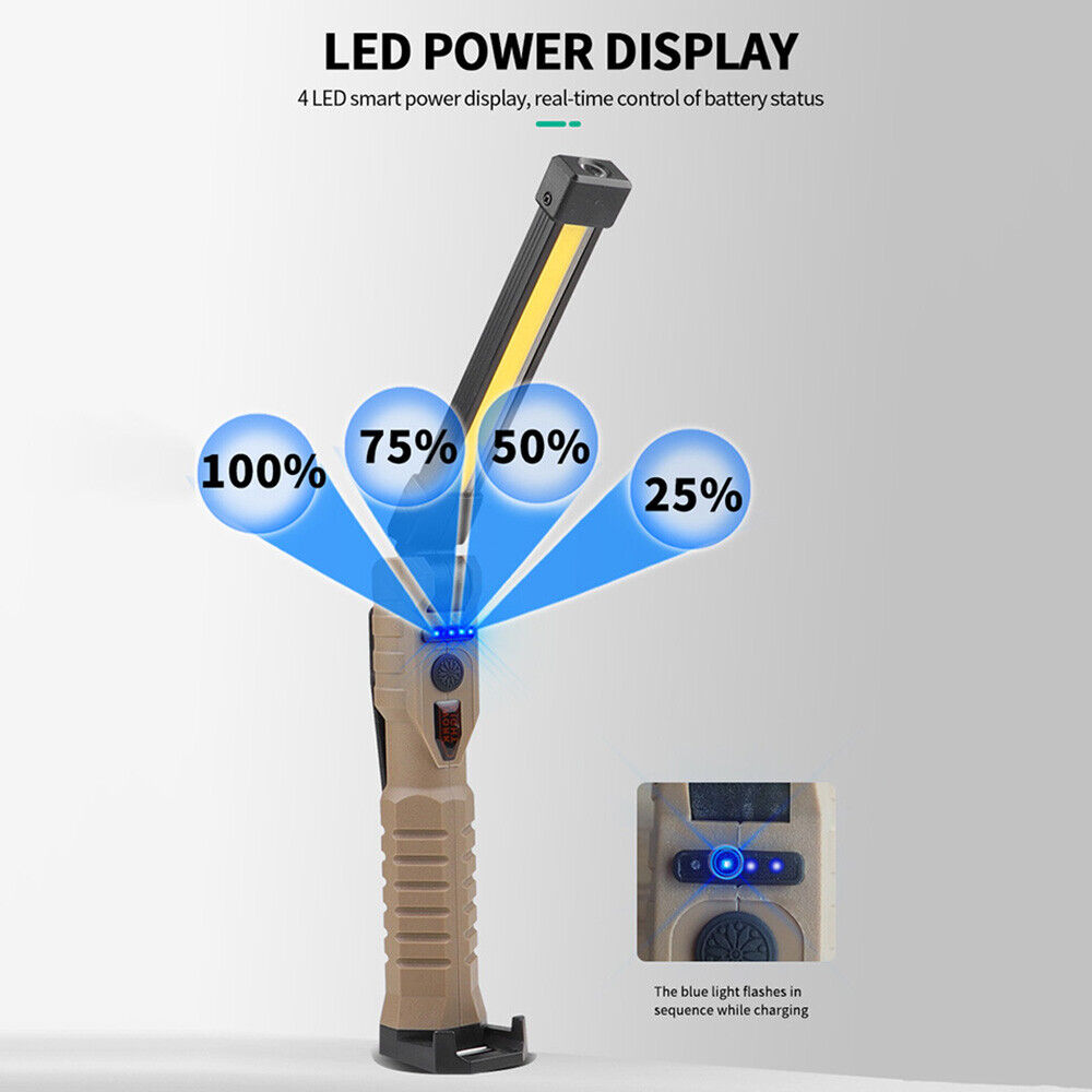 Rechargeable Portable COB Foldable Work Light