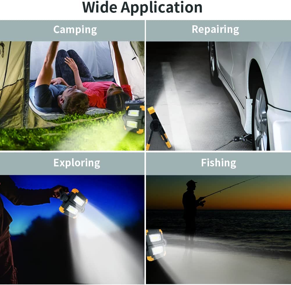 Adjustable Foldable Double Outdoor Floodlight