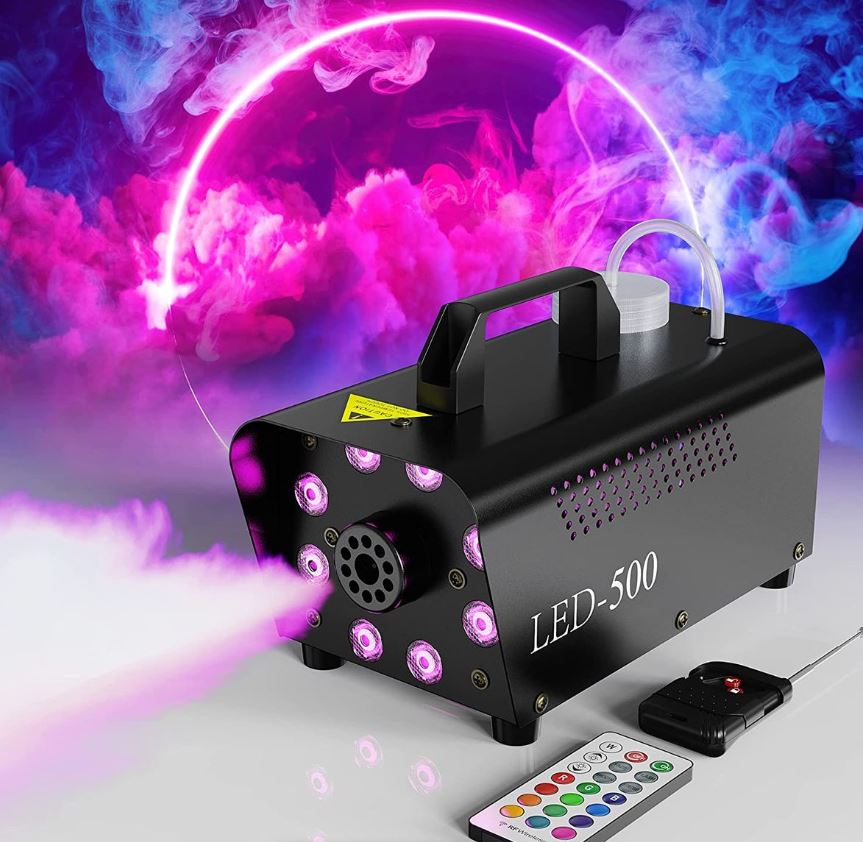 500W Remote Control Fog Machine With 8 RGB LED
