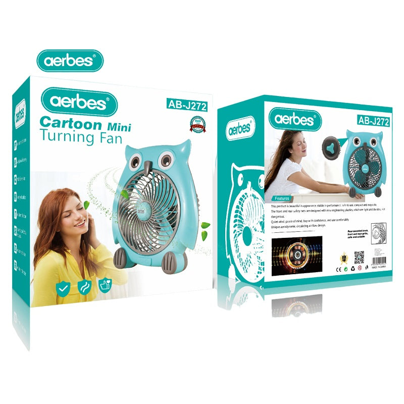 Electric Cartoon Owl Fan