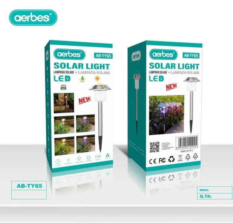30W Solar Powered Garden Light White And RGB